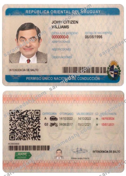 URUGUAY driving license